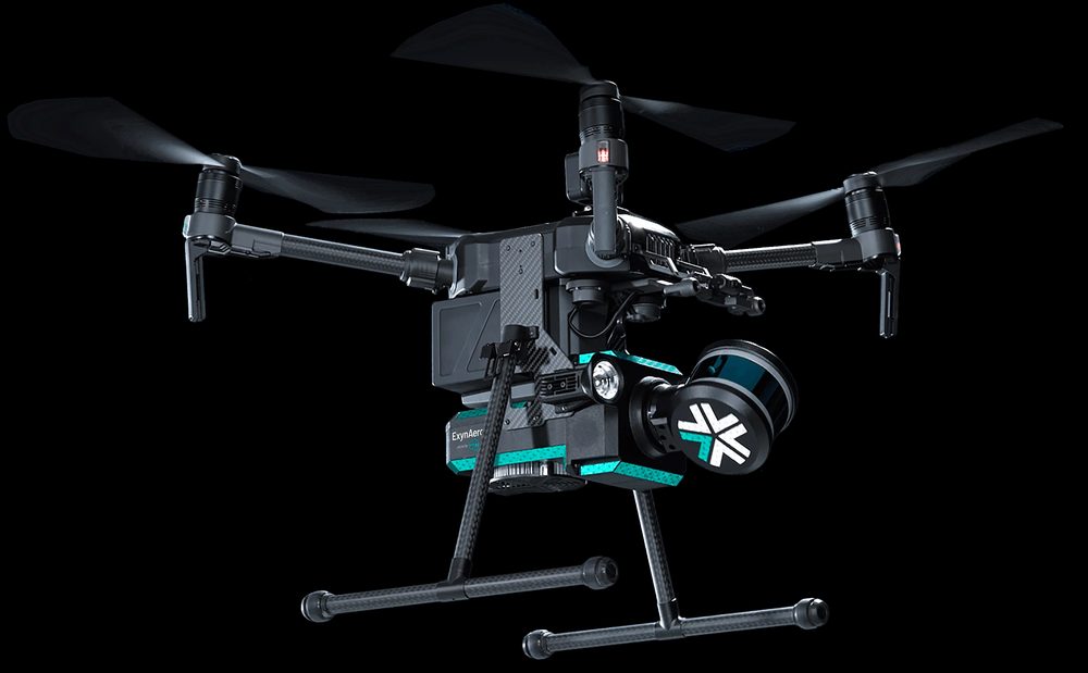 Survey-grade mapping drone in flight